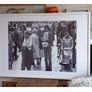 Large vintage  black and white photograph print of a street in Limerick 1970's. Image 2
