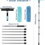 12.8FT(3.9m) Window Cleaning Equipment,Window Cleaner with Long Handle(153IN),Professional Window Squeegee Glass Cleaning Tool for High Windows, Shower Glass, Car, RV Image 2
