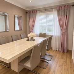 2 sets of long velvet curtains