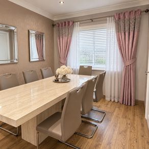 2 sets of long velvet curtains