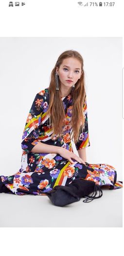ZARA NEW midi floral dress