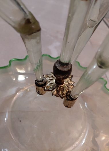 Victorian-style table centerpiece known as an epergne,