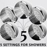 Shower-Head-Universal-Hose-Holder-Set-Replacement-Bracket, BauTangLe 2022 Upgraded Shower Set, Enjoy 5 Settings for Showers (FREE POSTAGE) Image 2