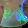 uranium glass lampshade Image 3