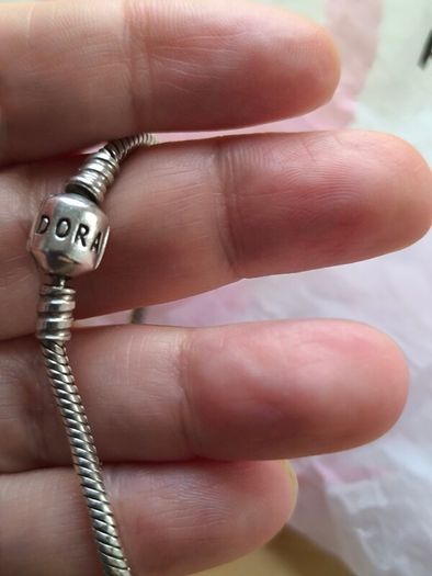Pandora Sterling Silver Snake Chain Bracelet 24cm