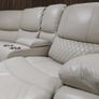 Light Beige Rita Corner Recliner Sofa Image 9