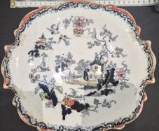 2 X Antique Ceramic Serving Plates