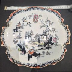 2 X Antique Ceramic Serving Plates