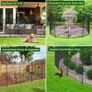 12 Panel No Dig Decorative Garden Fence with Gate - 107cm H x 8.1 m L, Tall Animal Barrier for Dogs Rabbits, Rustproof Metal Wire Panels for Yard, Patio, and Outdoor Border Use Image 6