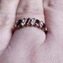Ring made of 9-karat gold with garnet , weight 2 g, size L. Image 9