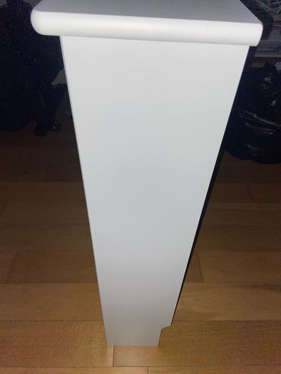 white radiator cover