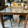Connubia Eminence Extendable Dining Table 130cm (Grey Glass/Walnut) Image 3
