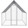 Galvanised steel walk-in chicken cage 2x2x1.92m Image 5