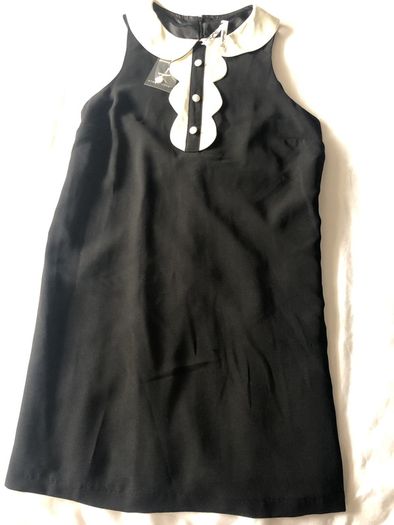 Black Dress white insert BNWT