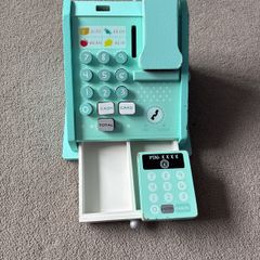 Wooden kids cash till