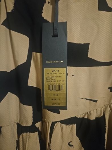 BNWT Phase 8 skirt size 14 Luana Geo Print Midi