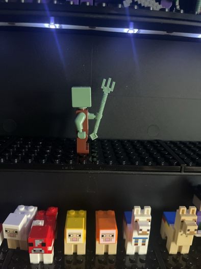 lego Minecraft drowned with a trident