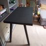 Black Glass Top Desk Image 3