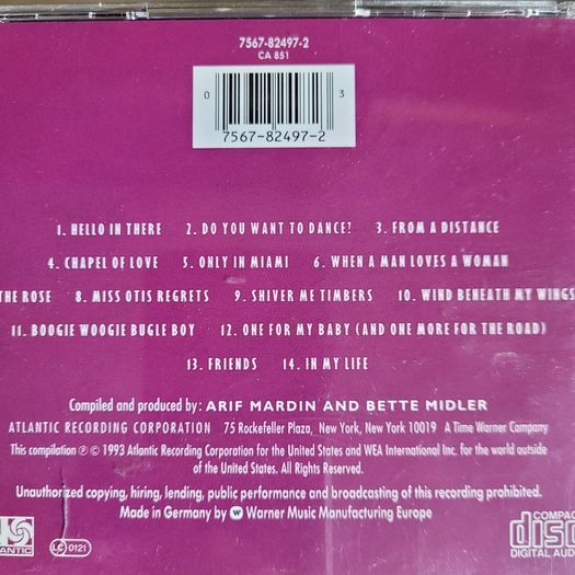 Bette Midler. The Greatest Hits.