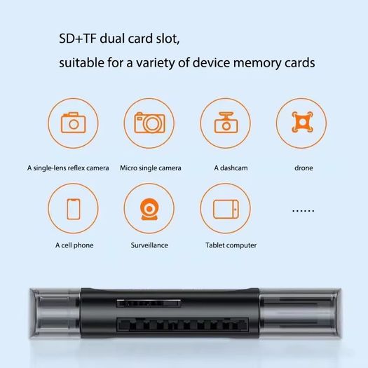 4-in-1 Multi function USB TYPE-C Card Reader External Storage Black Stretch for Memory Stick USB 2.0 Mini SD TF Card Reader