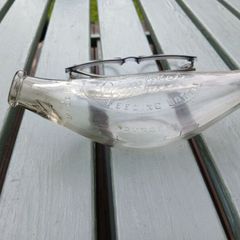 Vintage baby bottle feeder