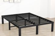 King Size Bed Frame, 36cm High Metal Platform Bed Frames
