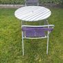 Vintage garden patio table and chairs c1950 Image 7