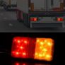 2pcs Multi-Purpose LED  Tail Lights High Brightness Truck LED Lights for Pickup Tractor Truck Image 2