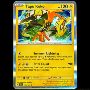 Tapu Koko 065/191 Holo Rare Surging Sparks Pokemon Card SV