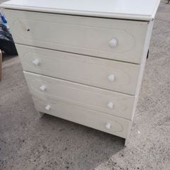 white chest of drawers