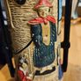 Vintage Cyples Old Pottery Oriental Vase Embosa Ware England Twin Handle Decorated Image 4