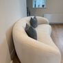 Sklum Curved cream sofa Image 5