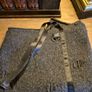 Mary Grant, Irish Designer, Distressed Grey Cashmere Blend Scarf Image 5