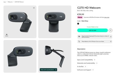Logitech C270 HD webcam