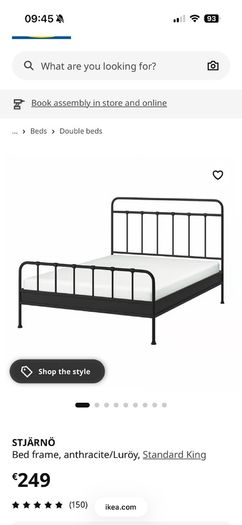IKEA STJARNOKing Size + JOYA Premium Gel Mattress