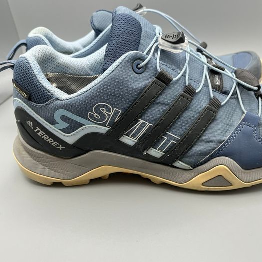 Adidas Terrex Swift R2 GTX Gore-Tex Hiking Shoes Blue Womens UK 6 EU 39.3 Trail