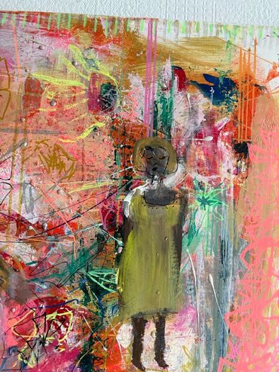 Original Abstract Painting Dublin Figurative Art Production Company Film TV