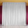 3M X 3M Silk White Backdrop Drapes Curtain Wedding Ceremony Party Home Window Decor Image 2