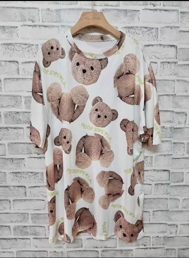 Plus Size Tunic Longer Blouse Teddy Bears