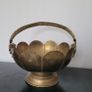 Antique brass fruit bowl Image 2
