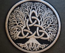 Tree of life, cloth patch.