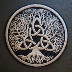 Tree of life, cloth patch.