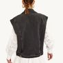 Denim Sleeveless Jacket Size Medium Image 4