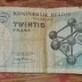 1964 Belgium  20 Frank Banknote Image 2