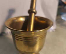 Vintage Brass Mortar and Pestle