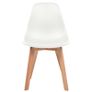 Dining Chairs 4 pcs White Plastic Image 2
