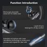 Bluetooth Headset V5.3, 100H Talk Handsfree Earpiece Wireless Headset with ENC Noise Canceling Microphone, LED Display, IP7 waterproof, in-Ear headphone for Business/Office/Driving Image 6