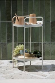 Pair of JYSK HAVLIRE Beige Metal Side Tables
