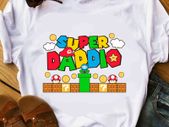 Super daddio fathers day 2021 daddy mario t shirt