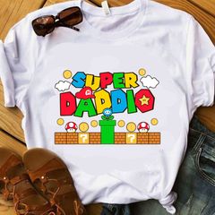Super daddio fathers day 2021 daddy mario t shirt